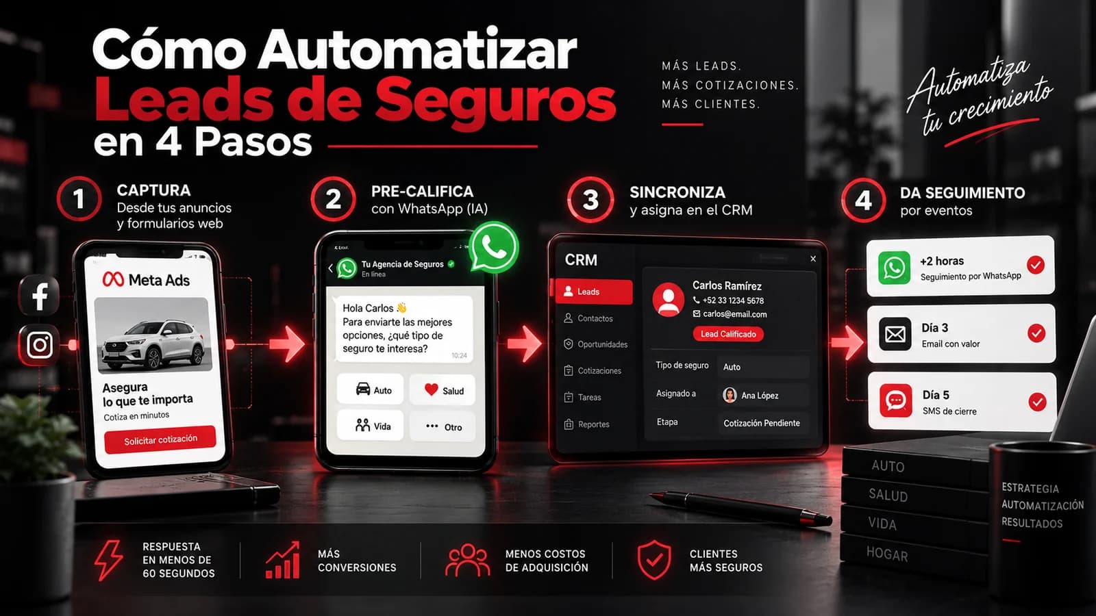 Cómo Automatizar Leads de Seguros en 4 Pasos.